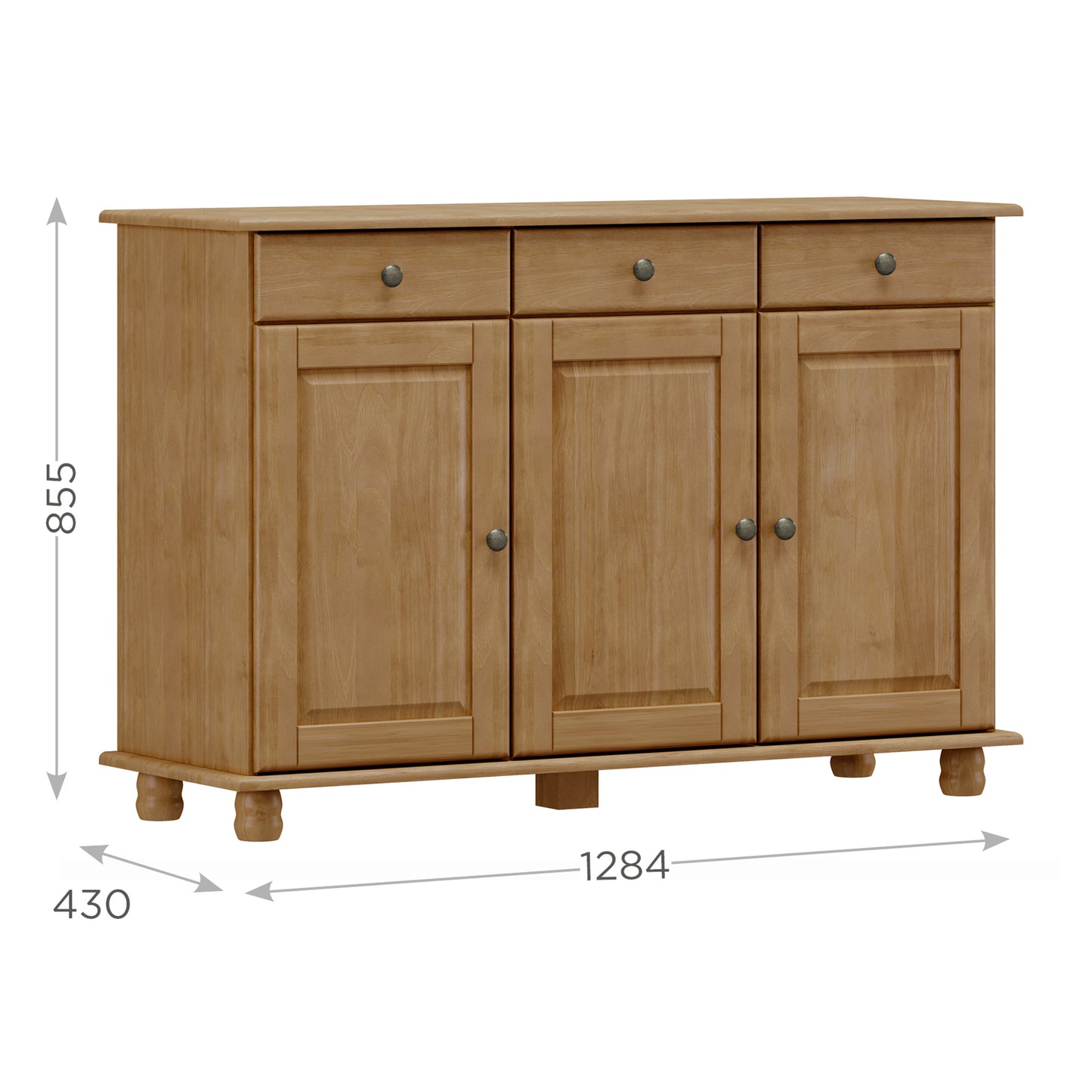 Buffet RUBI 3 Puertas 3 cajones