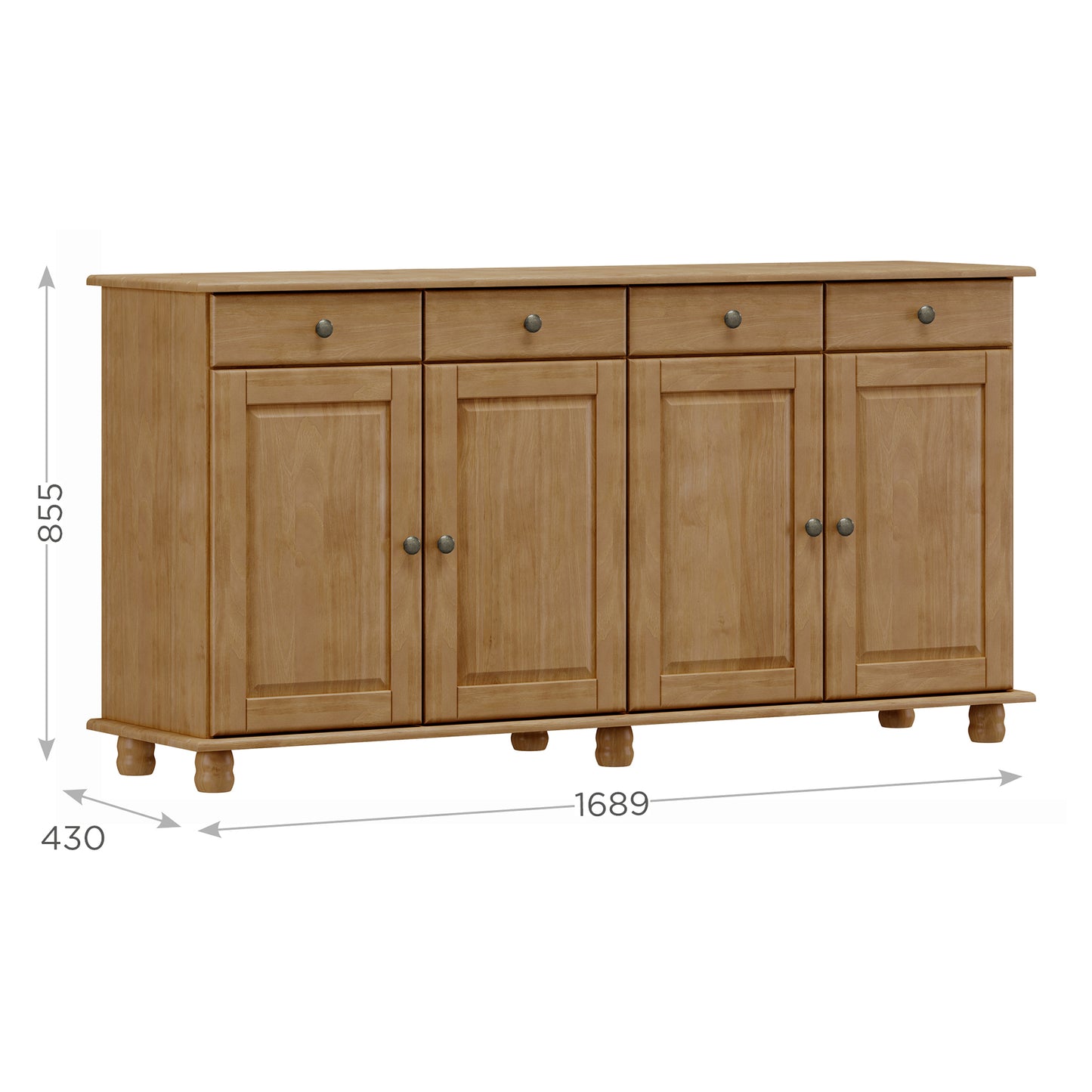 Buffet RUBI 4 puertas 4 cajones