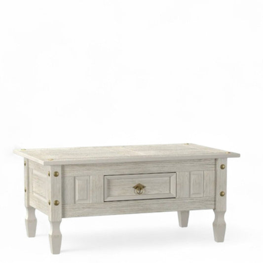 Mesa de Centro Blanco 1 Cajón